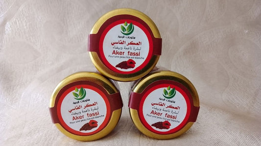 100% Organic Powder Aker Fassi Powder for Natural Soft and Clear Skin Red Poppy Powder, Moroccan Powder Aker Fassi Remover Black Spots, Berber Aker Fassi Powder